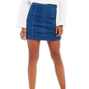Free People Modern Femme Jean Skirt